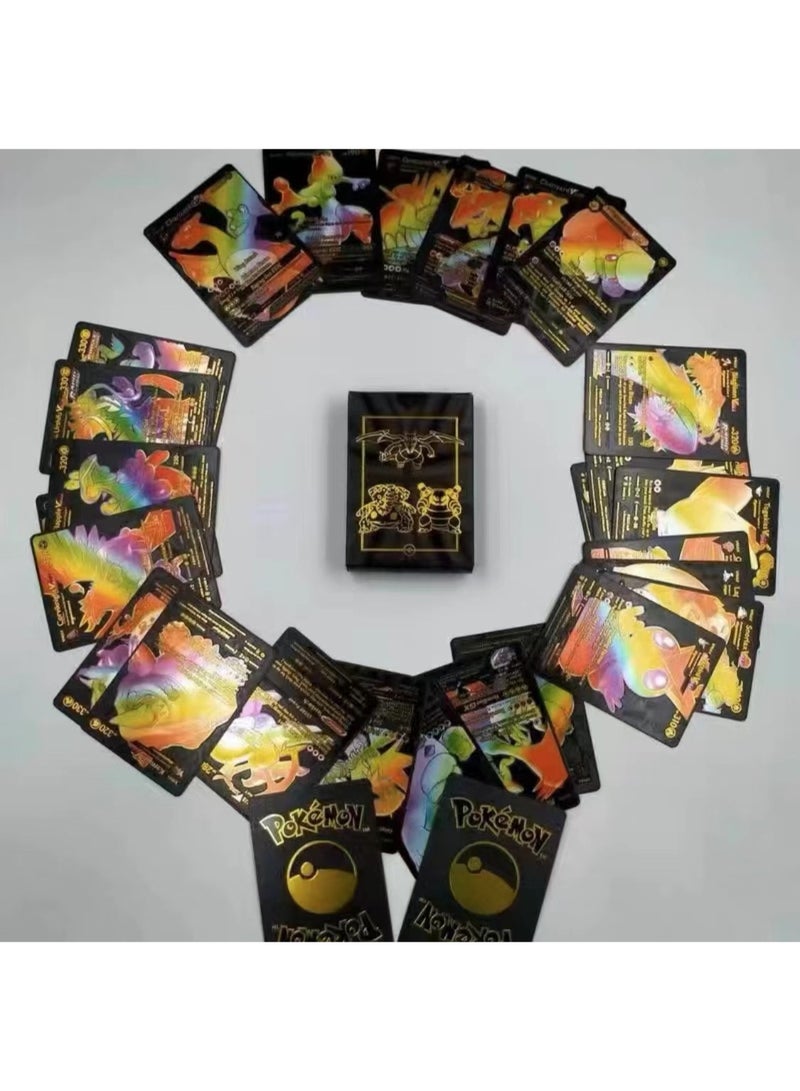 Pokemon بطاقات بوكيمون مقاومة للماء مجموعة TCG GX عدد 55 قطعة نادرة للغاية مجموعة ألعاب سوداء هدية للأطفال - Image 1